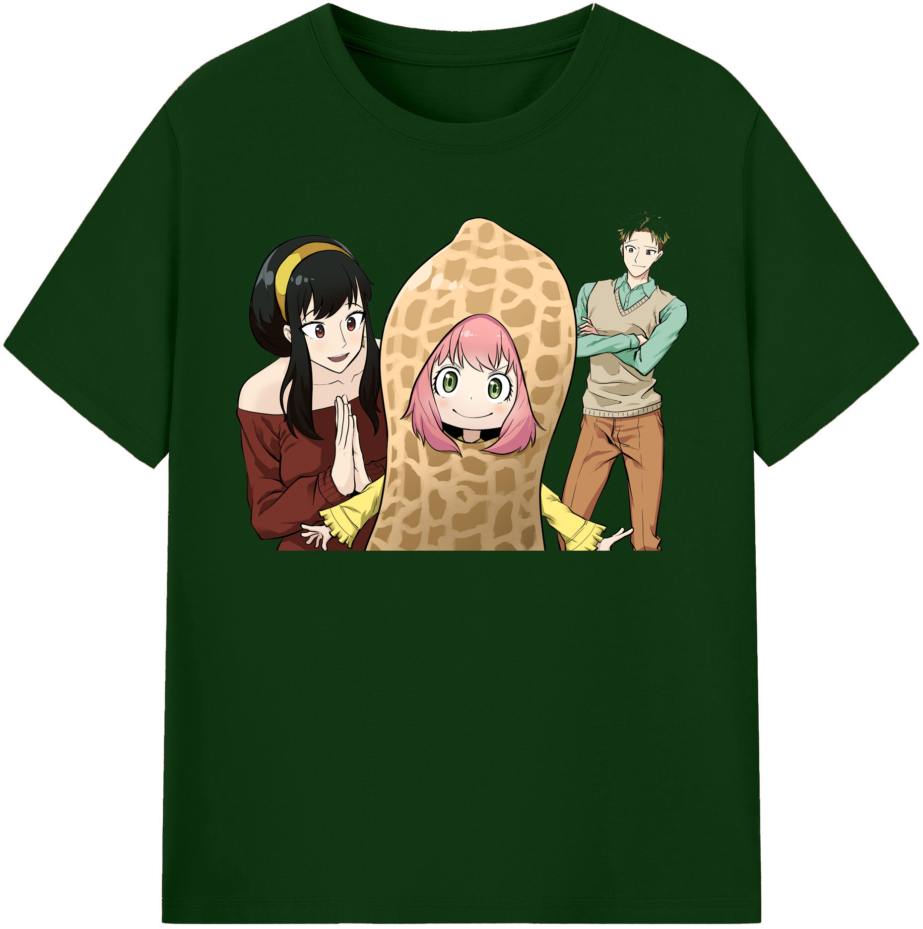 （画像用） SPY×FAMILY间谍家家酒 綿100％半袖Tシャツ（フロントプリント）